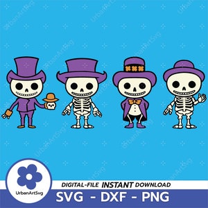Skeleton Svg, Cricut, Cutting File SVG, DXF, Svg files, Clipart files, DIY Svg, Skeleton Gift, Cute Animal Svg.