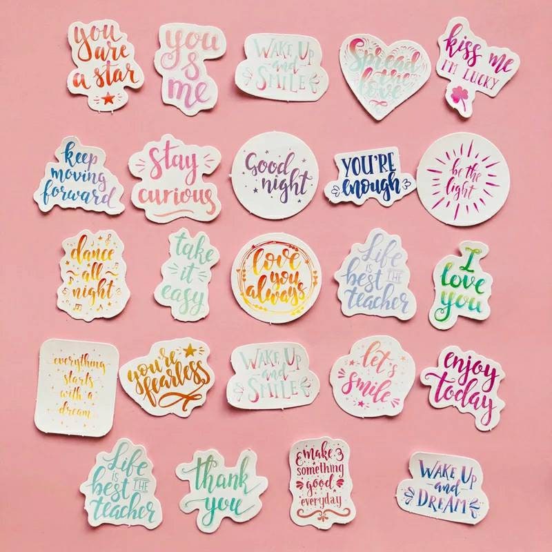 Inspirational Quote Sticker Pack | Etsy
