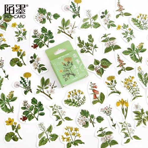 Plant Stickers Pack Scrapbooking Nature Etsy UK