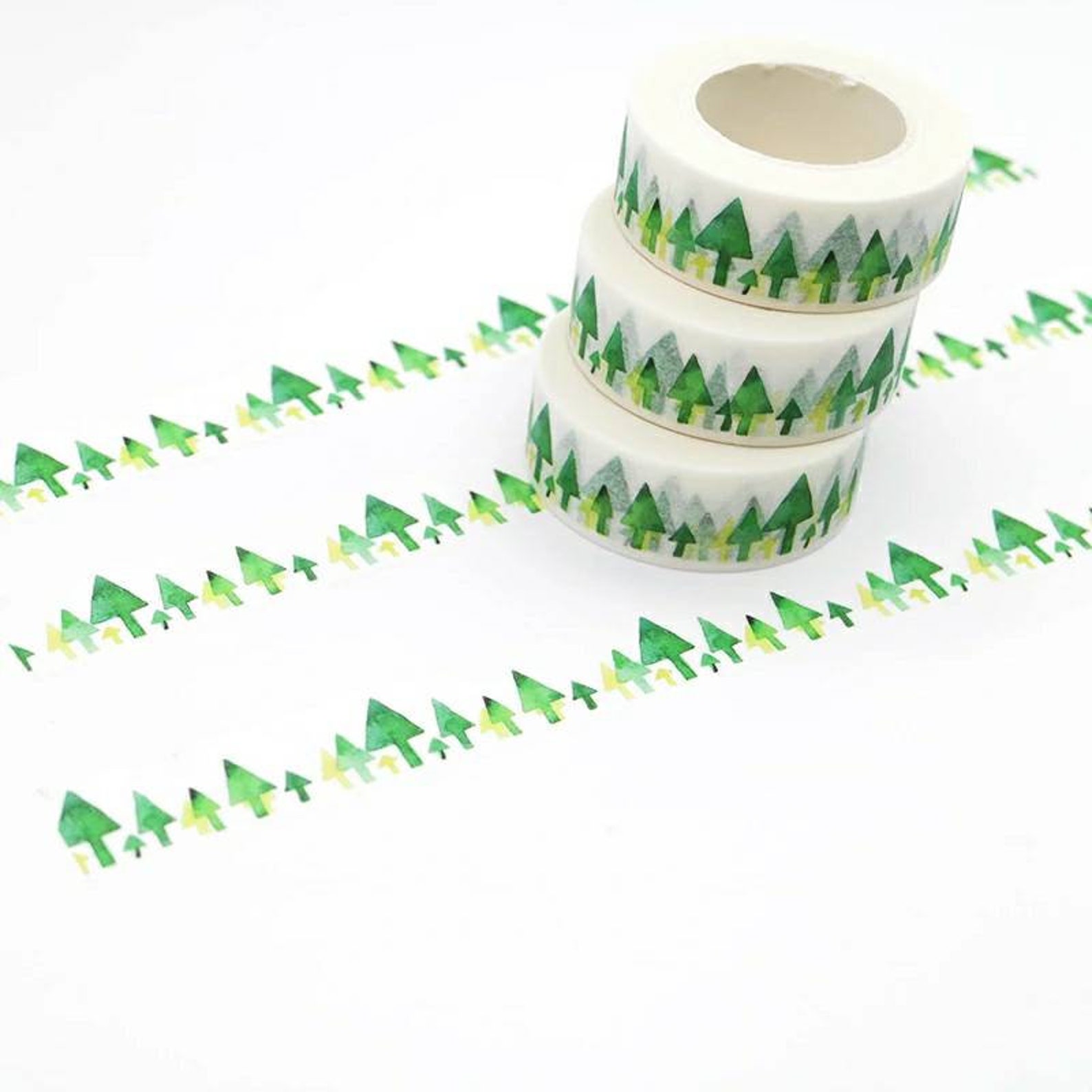 Tree Washi Tape Nature Washi Tape Green Washi Tape Etsy UK