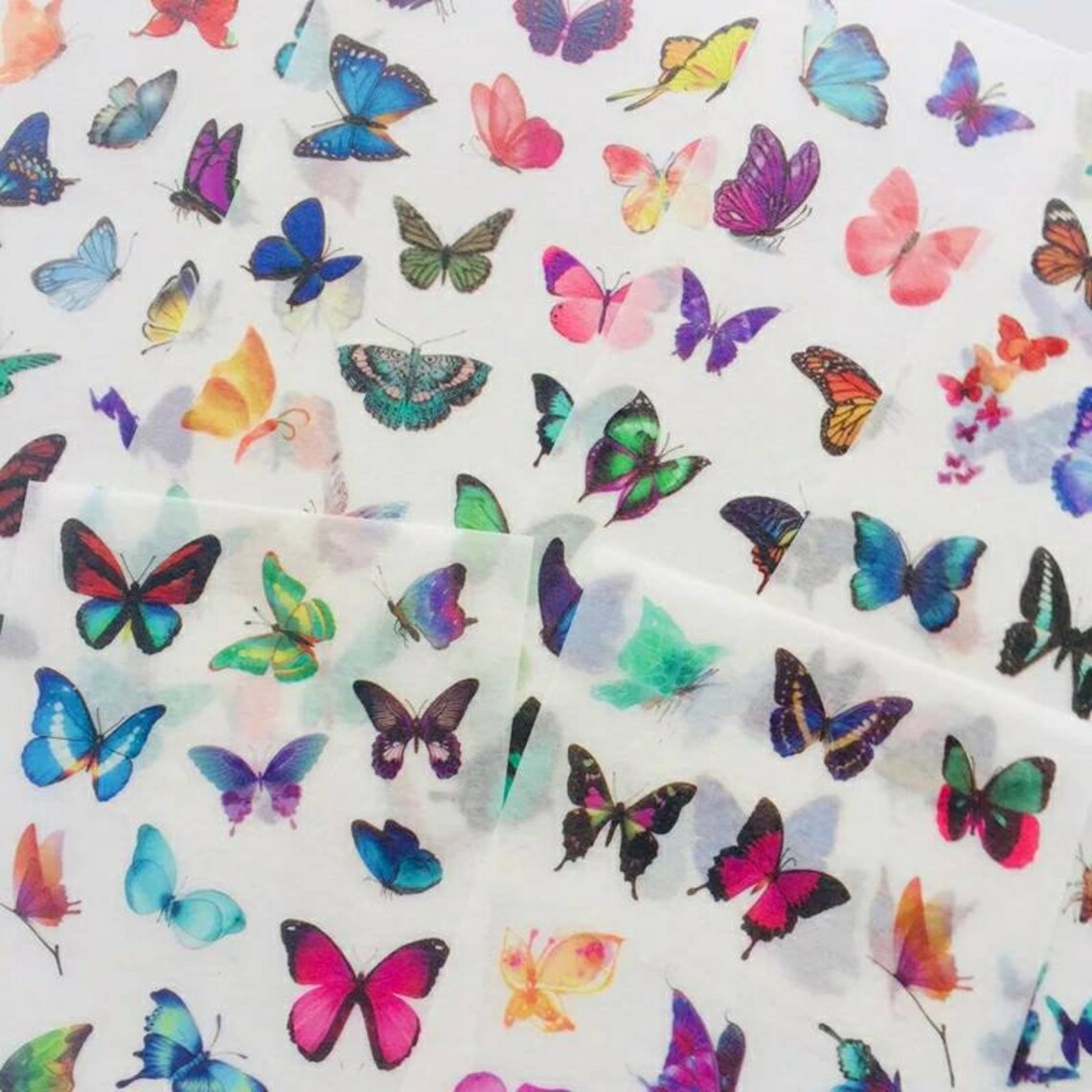 Butterfly Sticker Sheets 6x Scrapbooking Nature Etsy