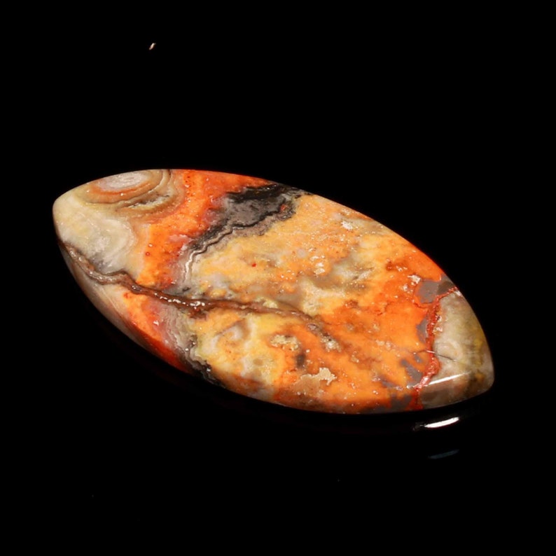100/% Natural Bumble Bee Jasper Cabochon Handmade With Beautiful Design 49 Ct Size 51X25X5 Marquise Shape Gemstone