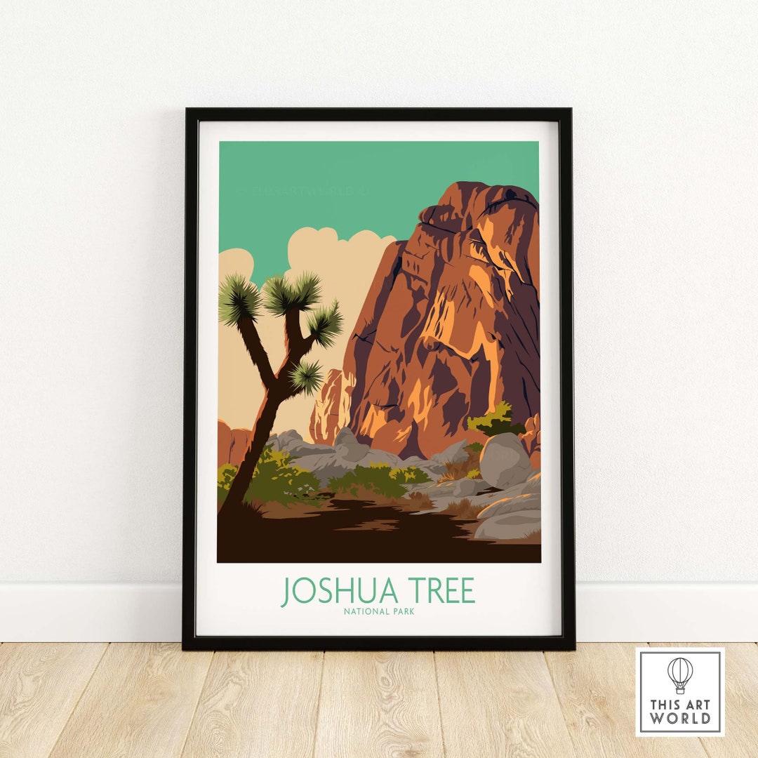Joshua Tree Poster Print Joshua Tree Wall Art Joshua Tree Etsy