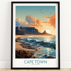 Table Mountain Print Cape Town South Africa