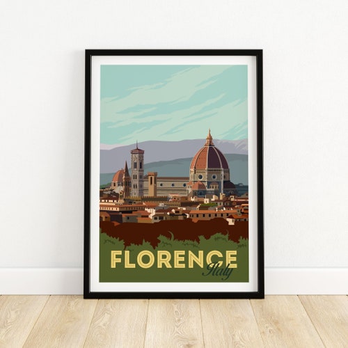 Florence Poster Florence Art Print Firenze Print Poster Etsy