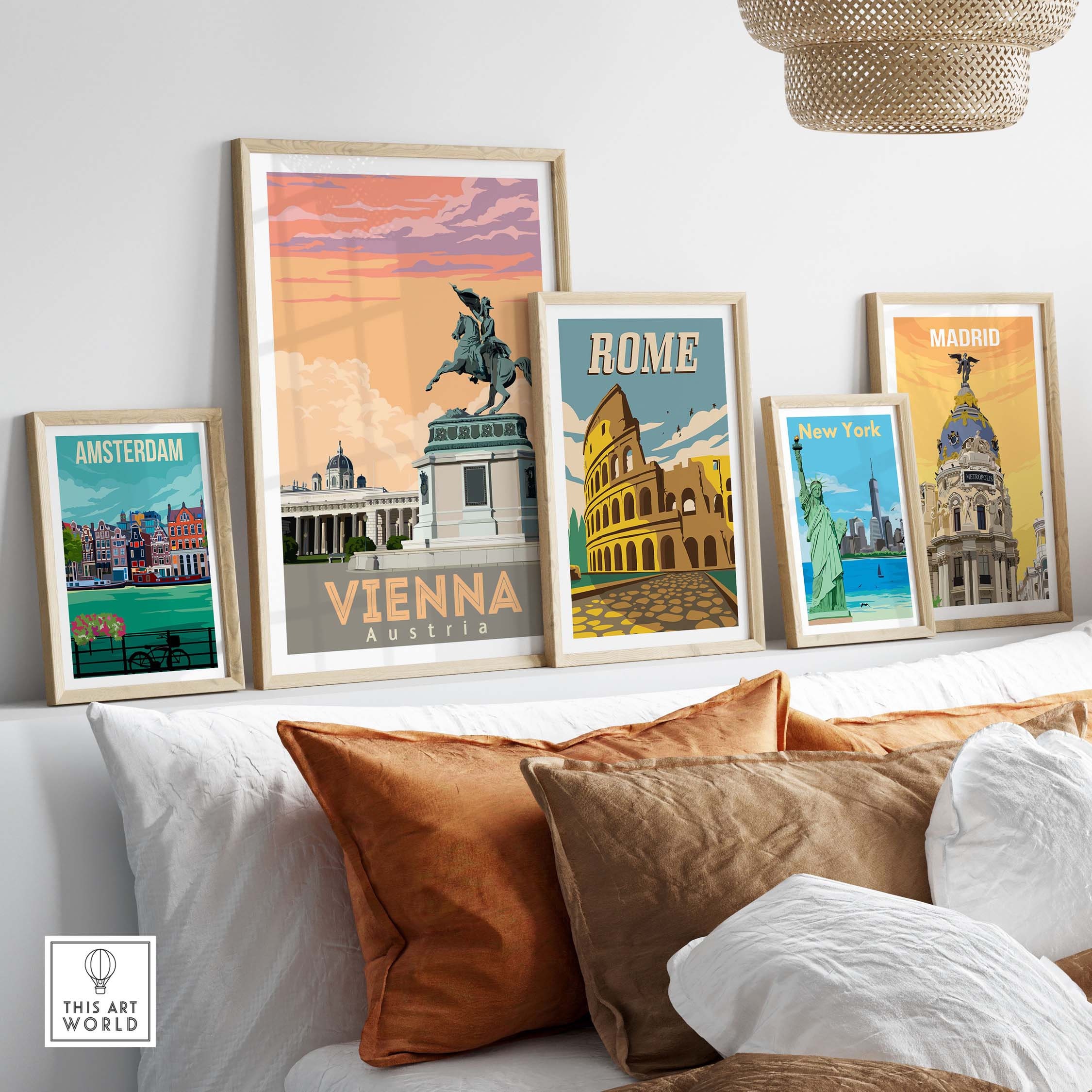 Vienna Poster Austria Print | Vienna Wall Art | Austrian Vintage