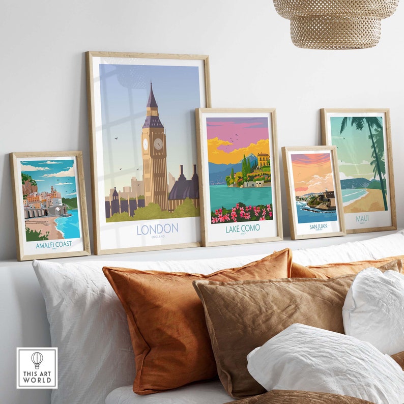 London Print Travel Poster