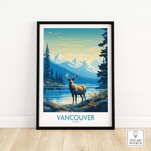 Vancouver Island Art | Canada Travel Poster | Birthday present | Wedding anniversary gift | Art Print