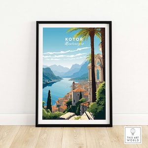 Kotor Montenegro Print | Birthday Present | Wedding Anniversary Gift Idea | Wall Decor