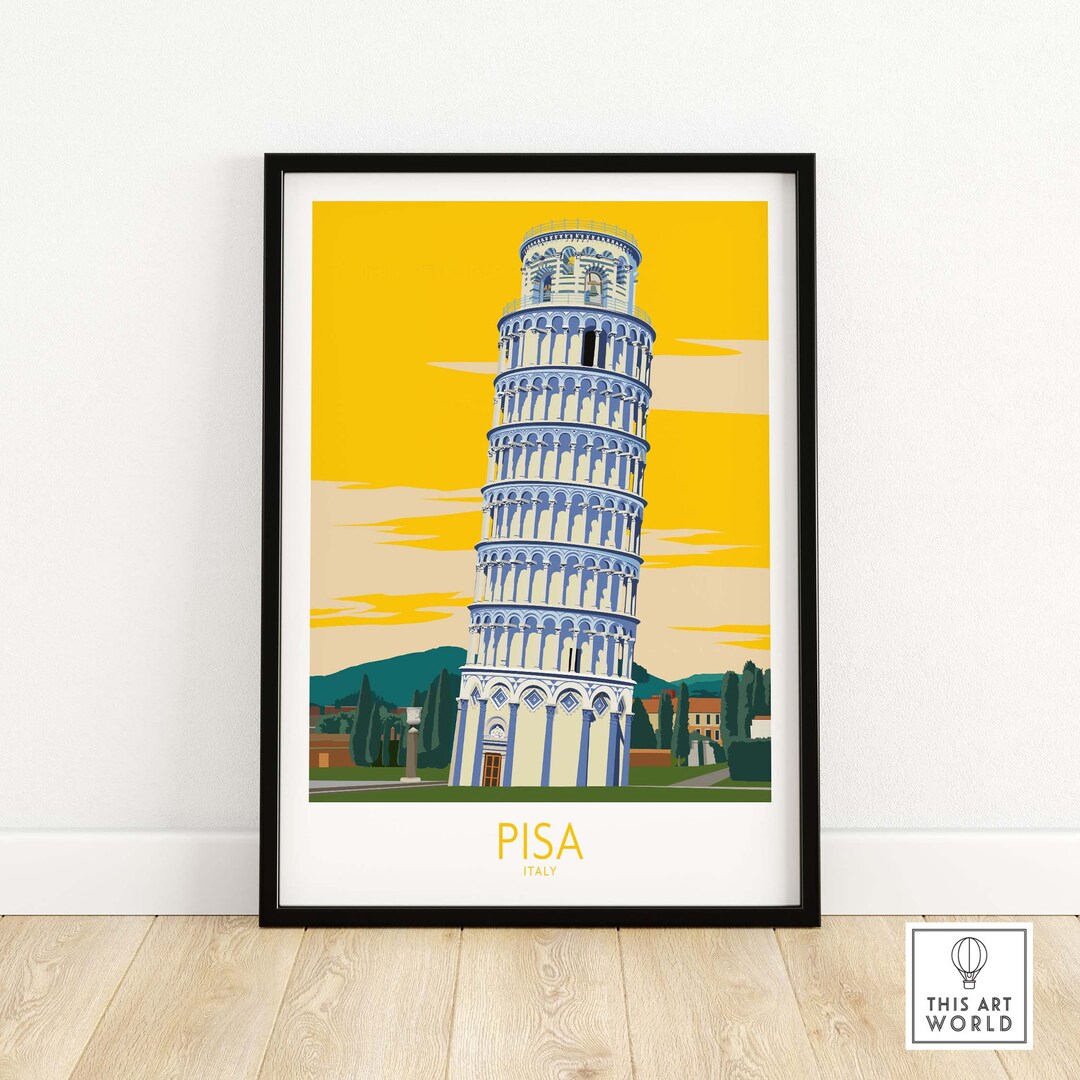 Page De Garde Cahier D italien Tour De Pize Impression de Pise Affiche de voyage Italie tour de Pise - Etsy France