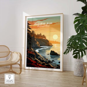Pacific Rim Flags Decor Pacific Rim Poster Art Print Travel Print Home Décor Poster Gift ...