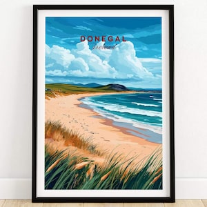 Donegal Wall Art Donegal Art Print Travel Print | Home Décor Poster Gift | Digital Illustration Artwork River Eske Ireland