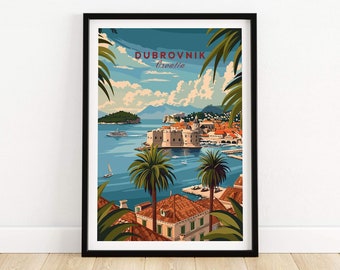 Dubrovnik Travel Poster