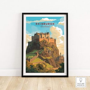 Edinburgh Poster Print | Birthday present | Wedding anniversary gift