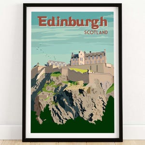 Edinburgh Print | Edinburgh Scotland Wall Art Gift Idea | Poster