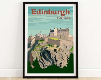 Edinburgh-Kunstdruck | Wandbild aus Edinburgh, Schottland – Geschenkidee | Poster