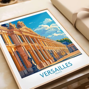 Versailles Wall Art Print Versailles Travel Print Wall Art Versailles Wall Hanging Home Decor Versailles Gift Art Lovers  France Wall Art