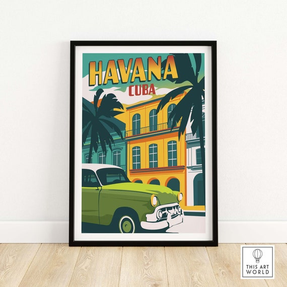 Havana Print Cuba Poster - Etsy 日本