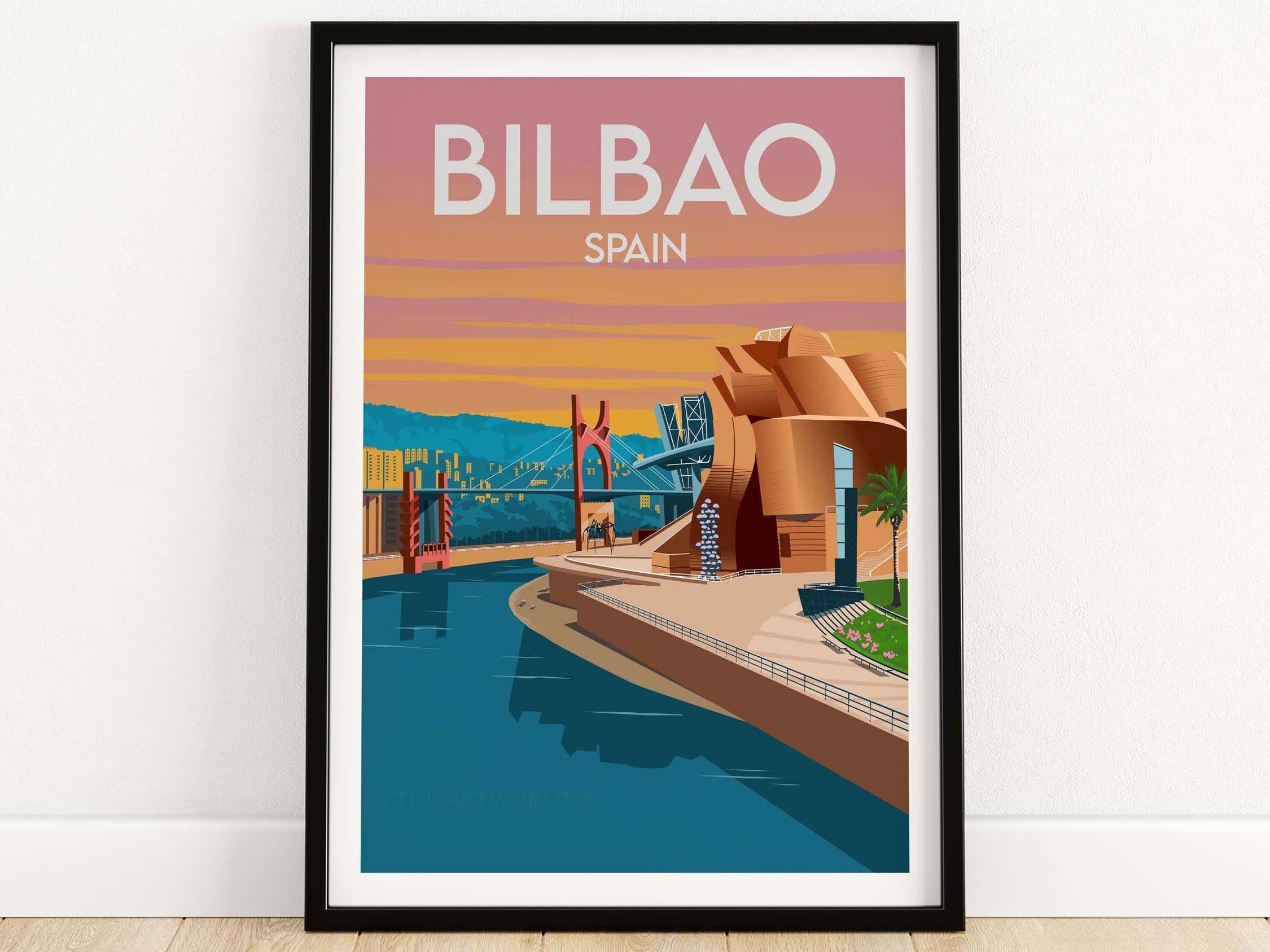 Bilbao Spain Art Print | Wall Art Poster | Guggenheim Museum