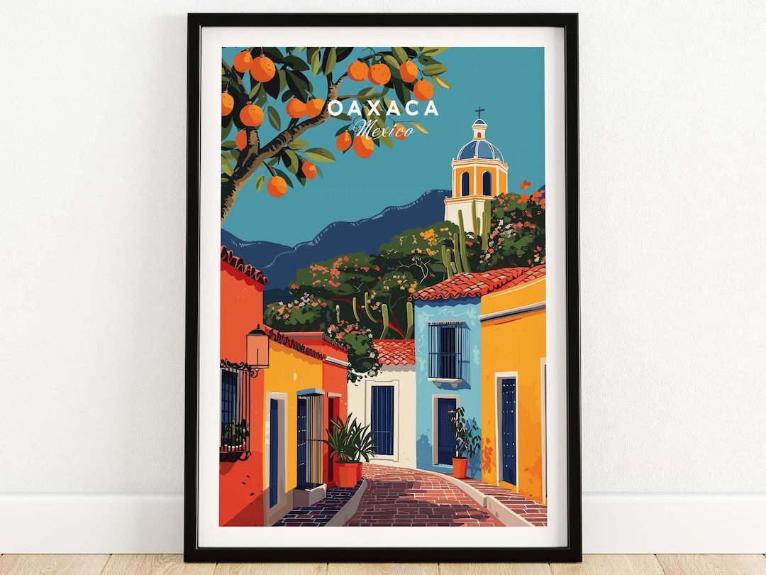 Oaxaca Print Mexico Wall Art Poster Print, Personalized Gift