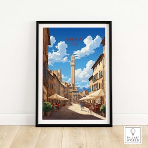 Siena Poster | Home Décor Poster Gift | Birthday present | Wedding anniversary gift | Wall Art Print