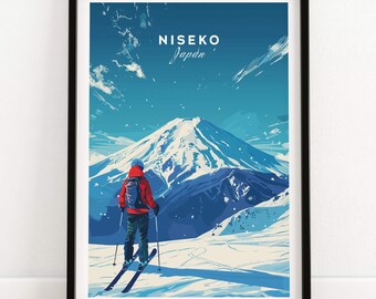 Niseko Ski Resort Poster: Vintage Travel Print - Etsy