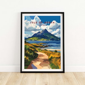 Isle of Arran Wall Art Print Scotland Poster Isle of Arran Poster Artwork Travel Home Decor Home Wall Art Isle of Arran Gift
