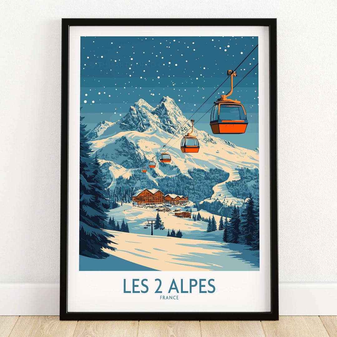 Winter Sports Wall Art Gift for Skier Mountain Cabin Ski House ...