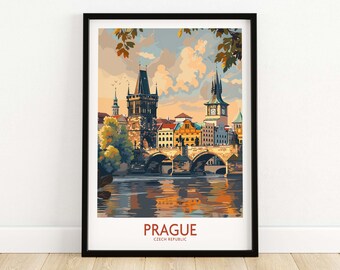 Prague Travel Poster