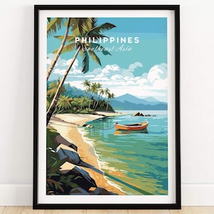 Philippines Art Print | Birthday present | Wedding anniversary gift