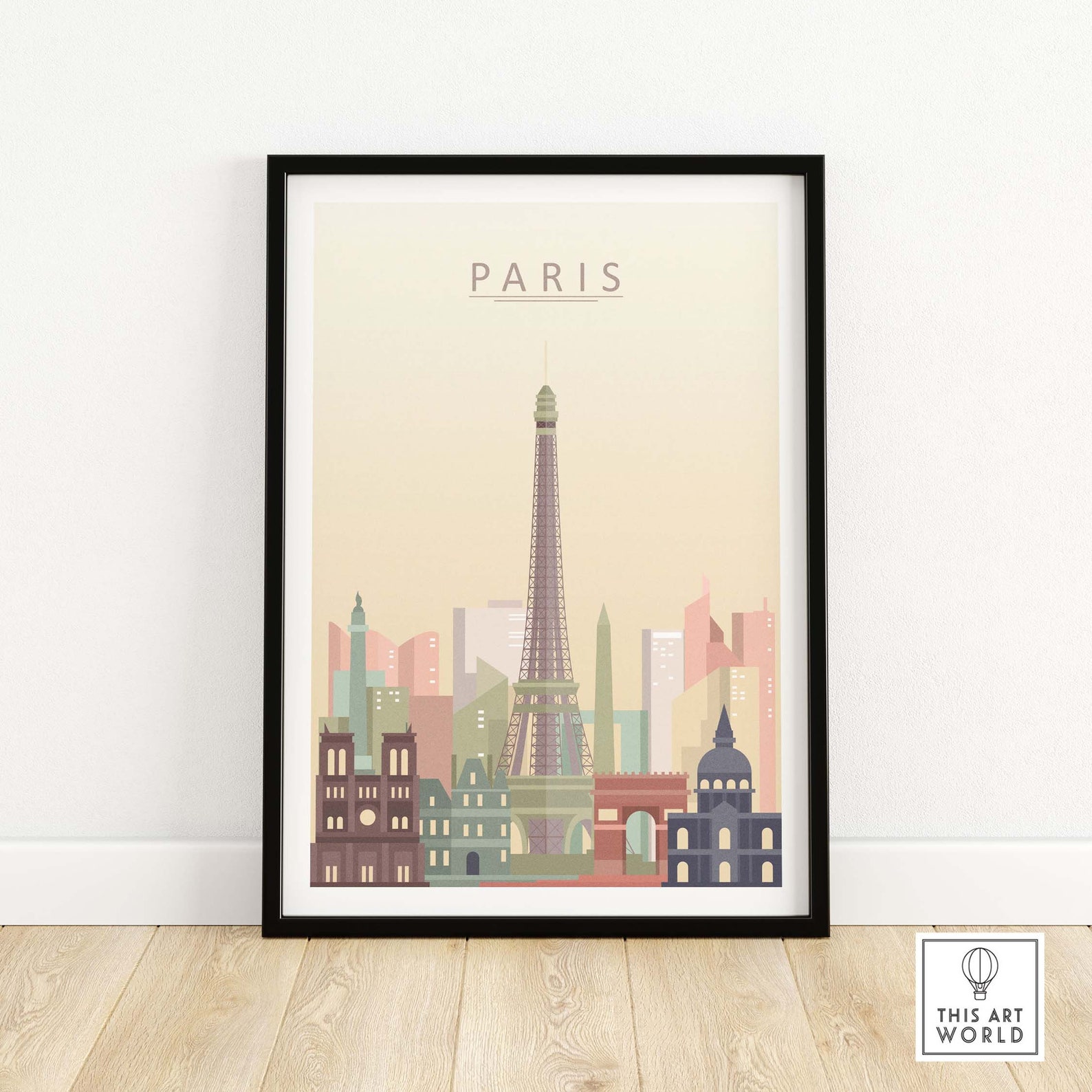 Affiche Voyage, Travel Poster - Le Havre France Skyline