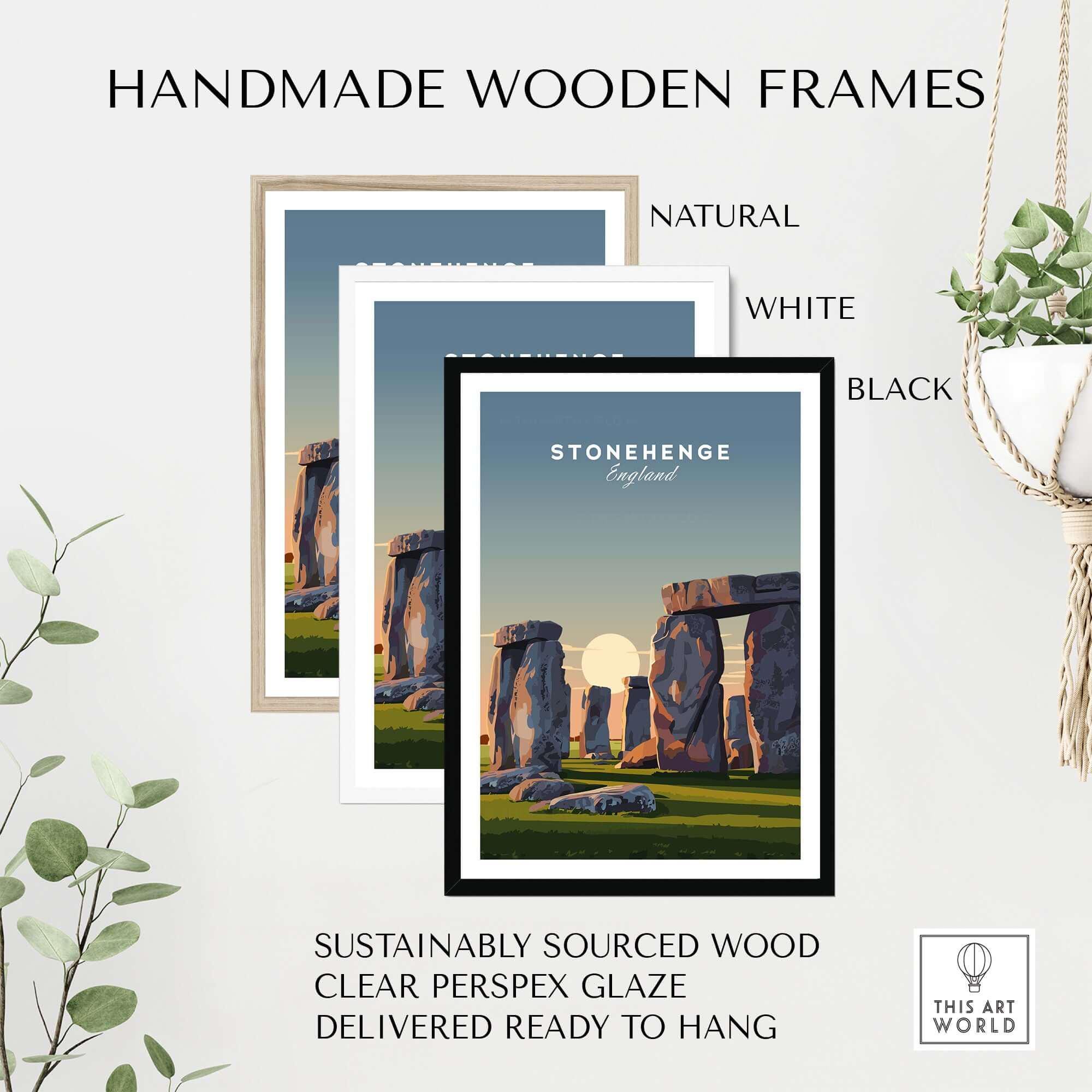 ストーンヘンジの至点ポスター、イングリッシュ・ヘリテージのウォール