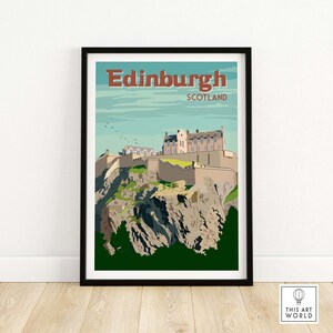 Edinburgh Print | Edinburgh Scotland Wall Art Gift Idea | Poster