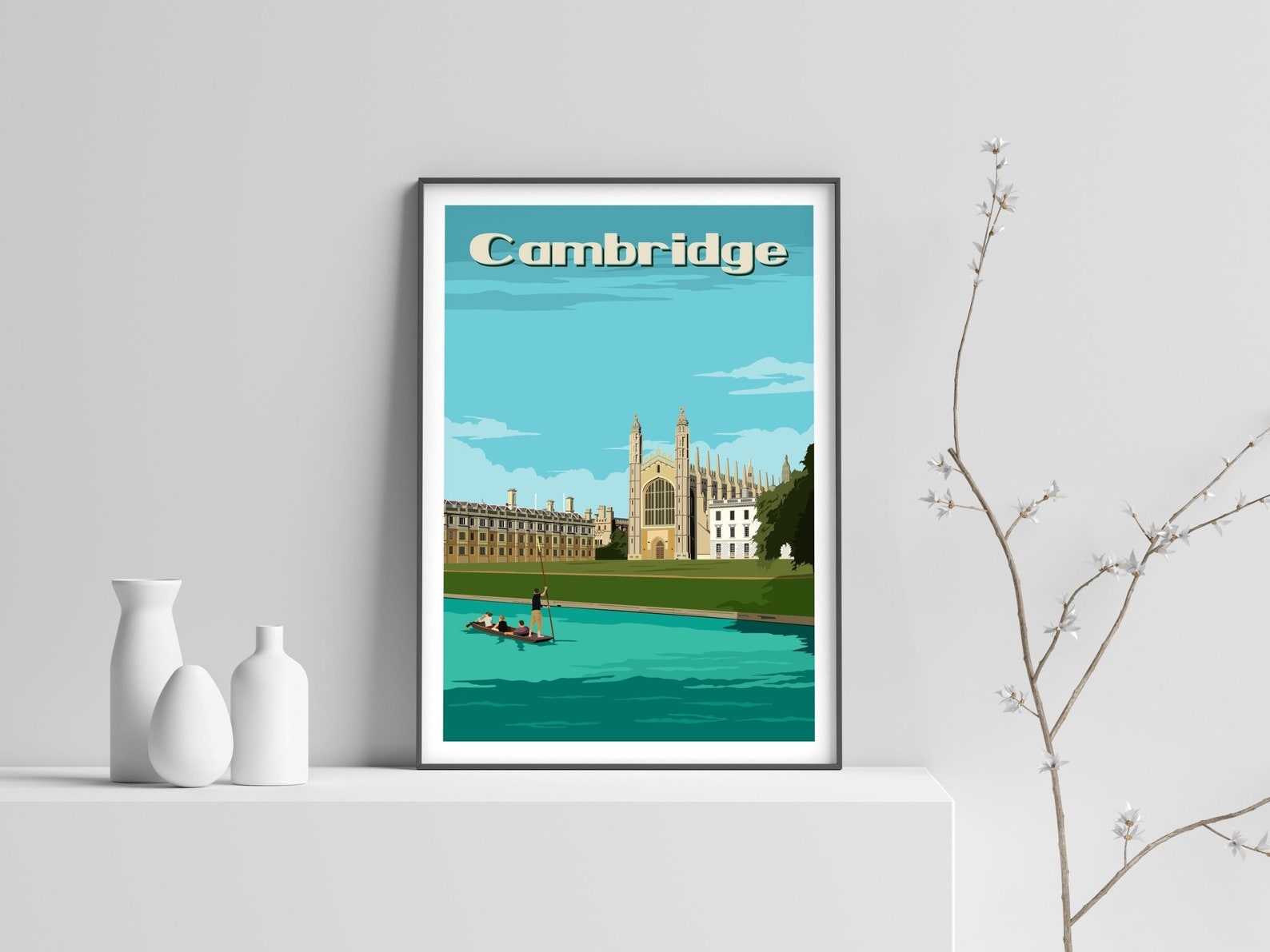 Cambridge Print Cambridge Poster Cambridge Wall Art Etsy