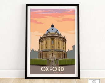 Oxford Print | Oxford Poster Wall Art | Oxford Gift Idea | Oxford Home Decor Framed & Unframed Art Print | Oxford England Art Print