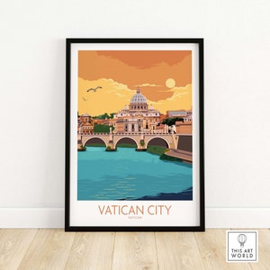 Vatican Poster Print | Wall Art | Rome Italy | Vatican Gift