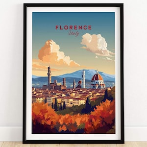 Florence Italy Art Print | Birthday present | Wedding anniversary gift