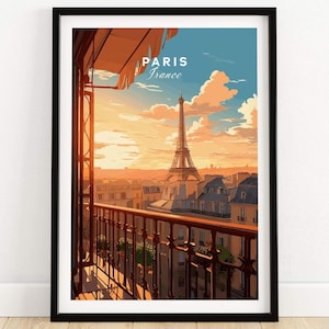 Paris Eiffelturm Poster Paris Reise Druck Paris Geburtstagsgeschenk Paris Hochzeit Jahrestag Geschenk Paris Kunstliebhaber Geschenk