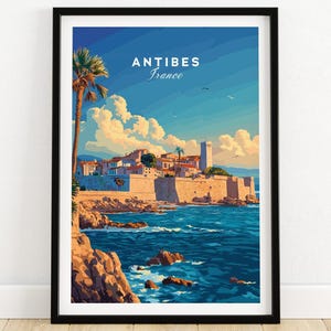Antibes Wall Art Poster Antibes travel gift Antibes wall decor