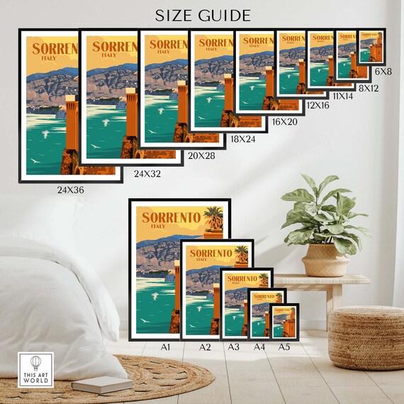 Sorrento Print | Italy Poster | Italian Wall Art | Amalfi Coast