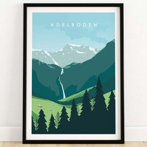 Adelboden Travel Poster Druck
