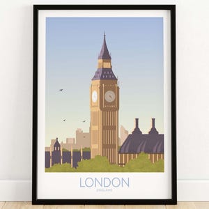 London Print Travel Poster