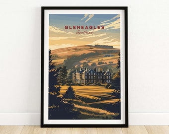 Gleneagles Scotland Poster - Vintage Travel Wall Art