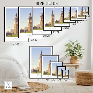 London Print Travel Poster