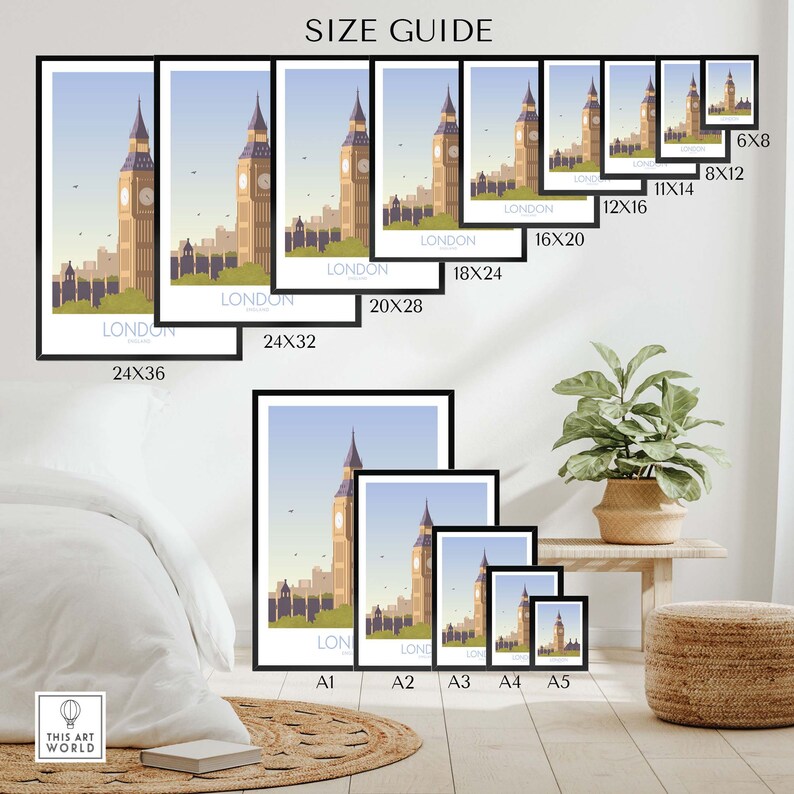 London Print Travel Poster