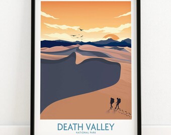 Poster zum Death-Valley-Nationalpark | Kunstdruck | Wandbild | Reiseposter | Geschenkidee für Zuhause