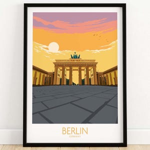 Berlin Print Germany  | German Wall Art Print | Travel Poster | Framed & Unframed Gift