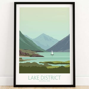 Lake District Poster Print | Wall Art Decor | Lake District National Park Print | Lake District Framed & Unframed Artwork Gift Idea