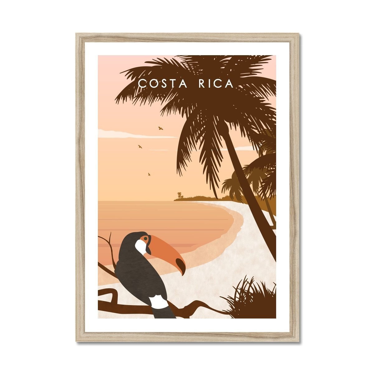 Costa Rica Print Art Poster Costa Rica Wall Art Travel Gift Etsy