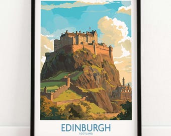 Edinburgh Print Travel Print | Home Décor Poster Gift | Digital Illustration Artwork